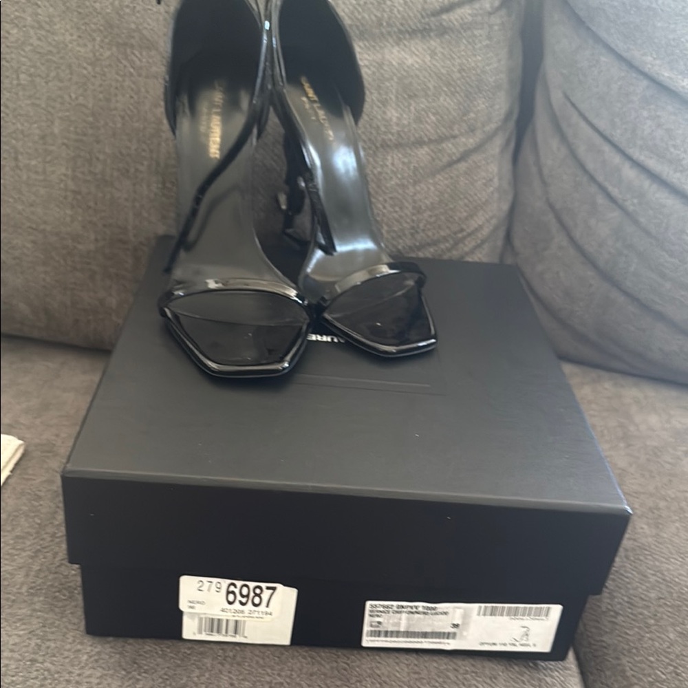 Yves Saint Laurent Black Stiletto Heels
